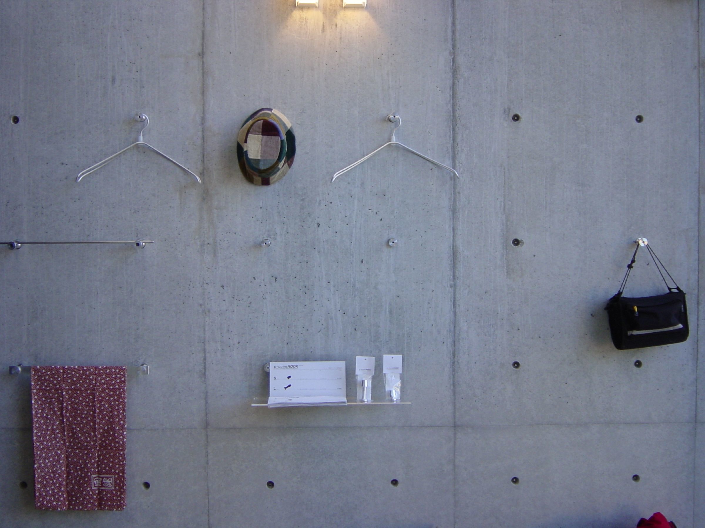 ピーコンフック コンクリート DIY Pコン 施主支給 ウォール フック 横